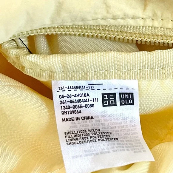 Uniqlo Yellow Crossbody Bag Minimalist Design - Picture 3 of 4